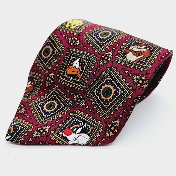 Warner Bros. Other - LOONEY TUNES MANIA | vintage 1994 90s characters t neck tie